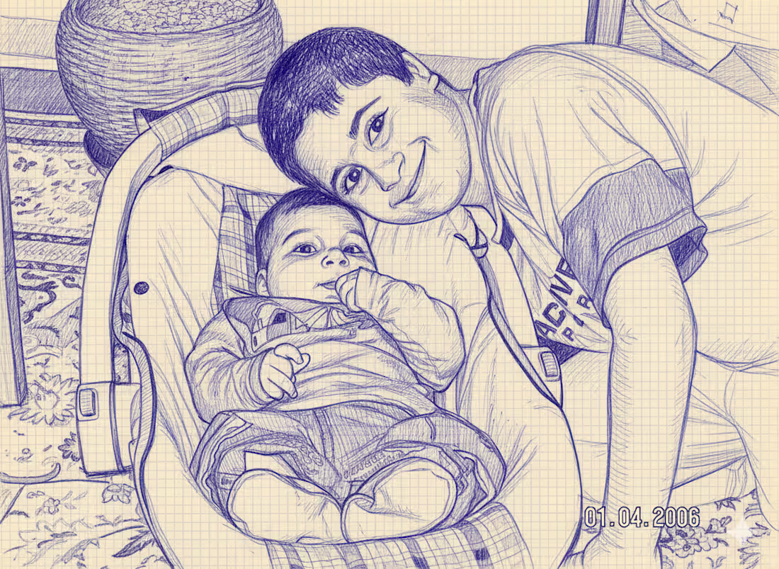 Cover image for Personal Portrait Converted into Pencil