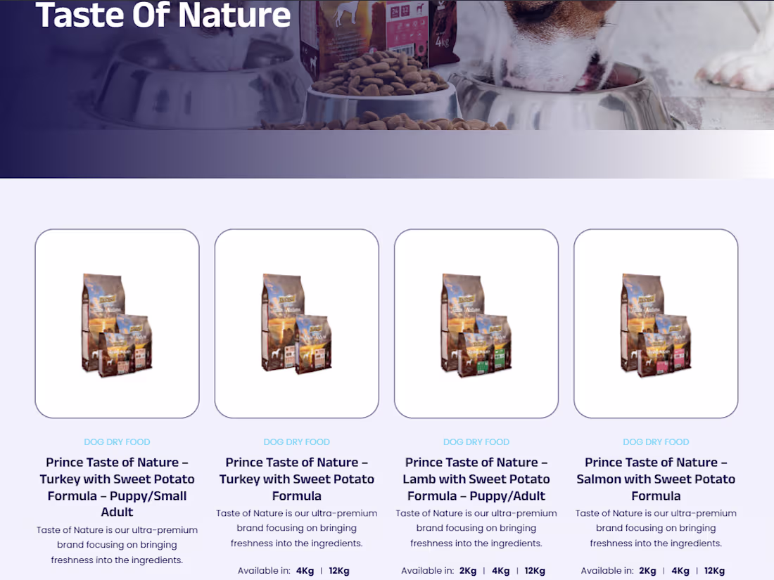 Cover image for Pet accessories and products e-commerce