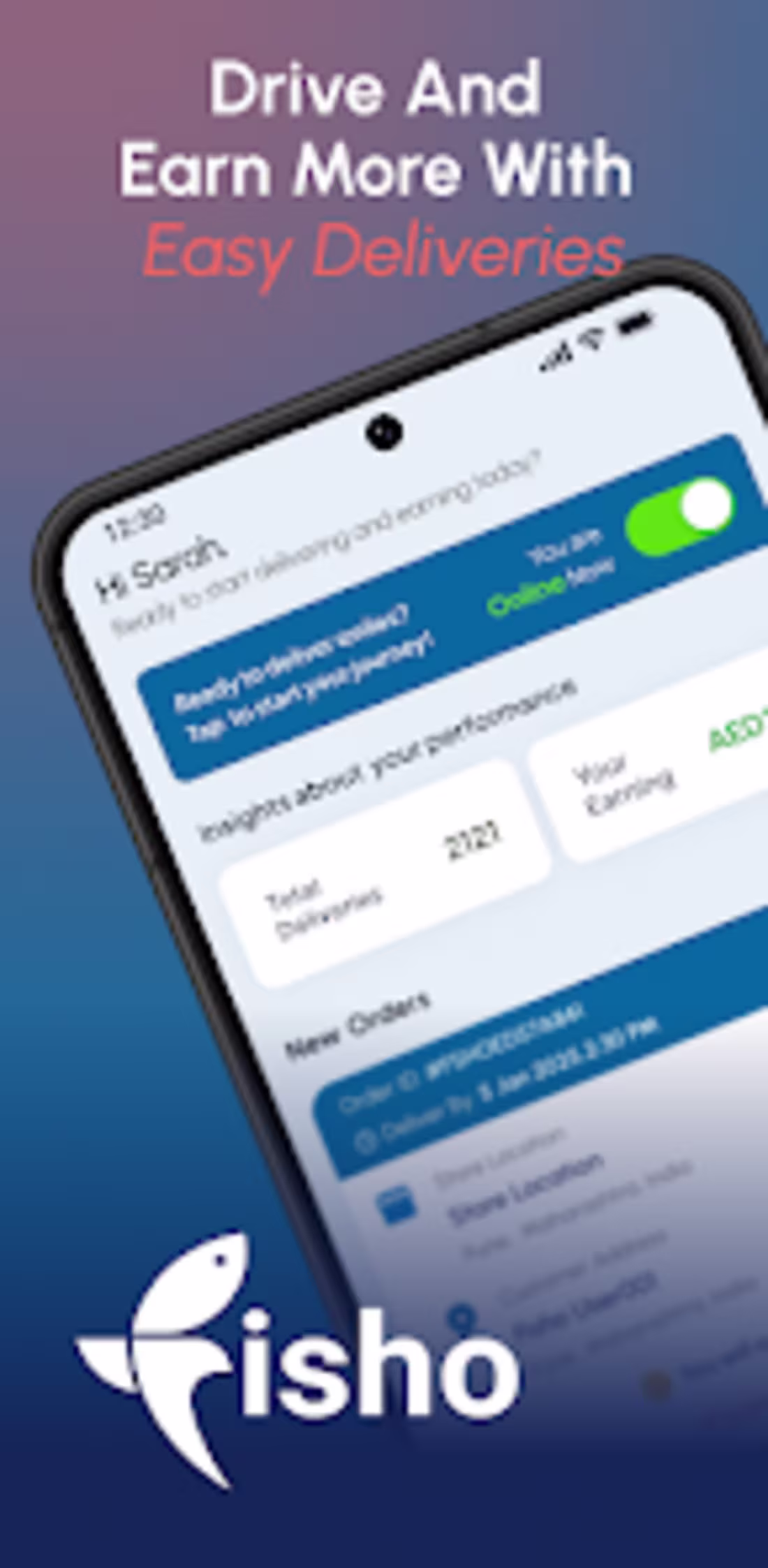 Cover image for Delivery partner app for order