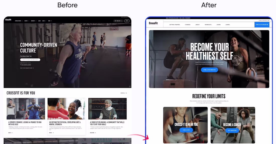 Cover image for At Charly Agency, we helped CrossFit rethink how their digit...