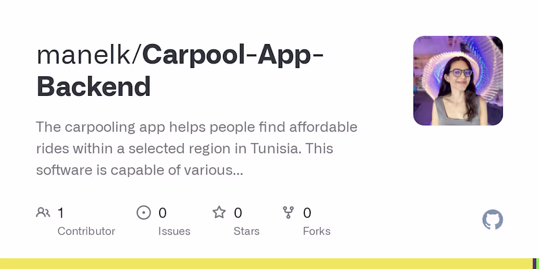 Cover image for manelk/Carpool-App-Backend