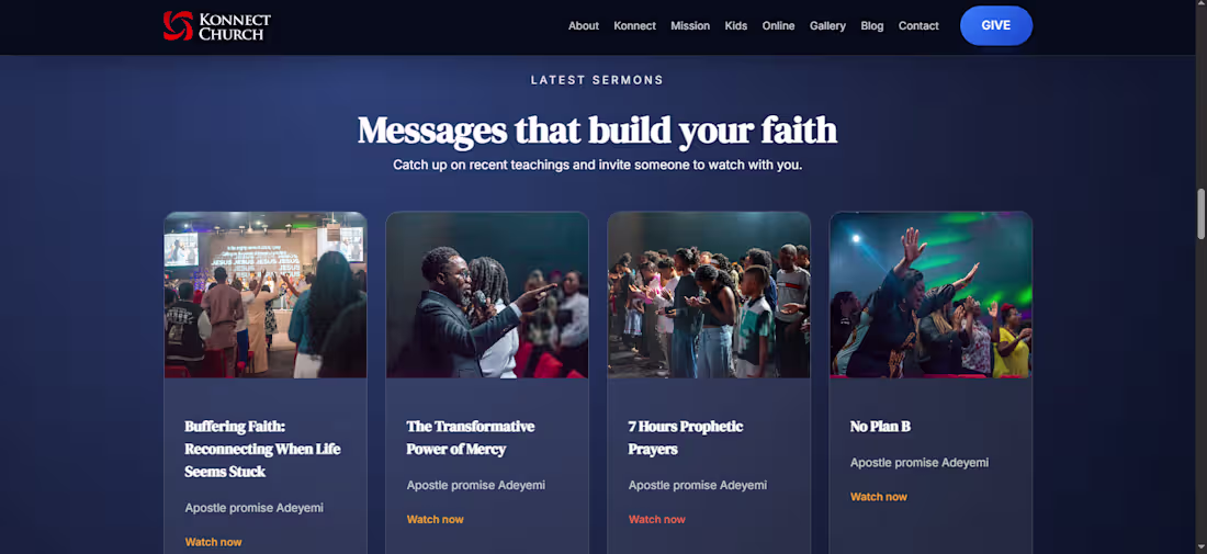 Cover image for I worked on a Church Website. I made the UI look better and ...