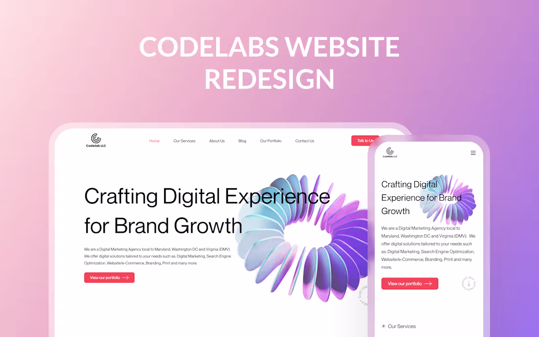 Cover image for CodeLabs Website Redesign