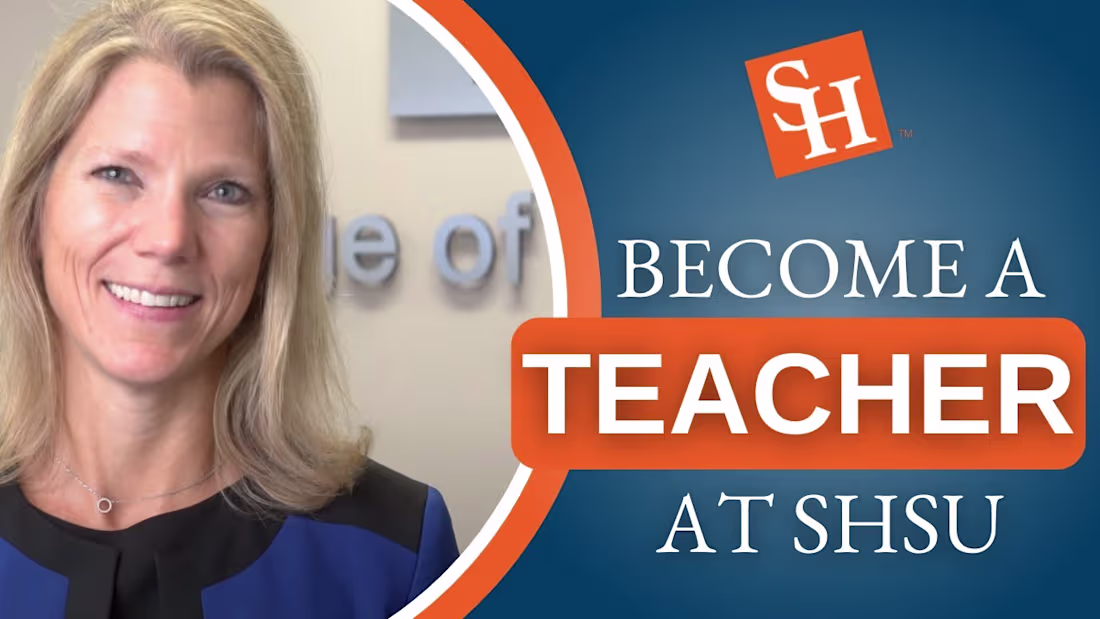 Cover image for Become a Teacher at SHSU - YouTube