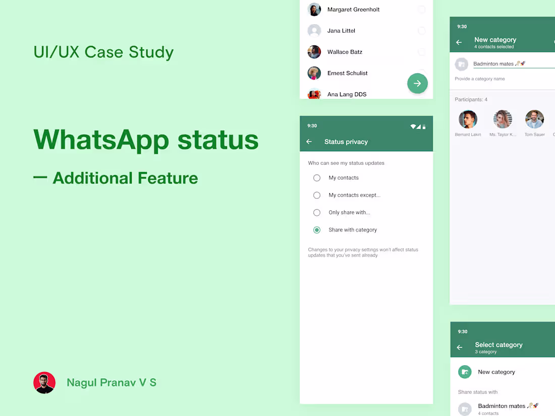Cover image for WhatsApp status: Additional Feature — UX case study