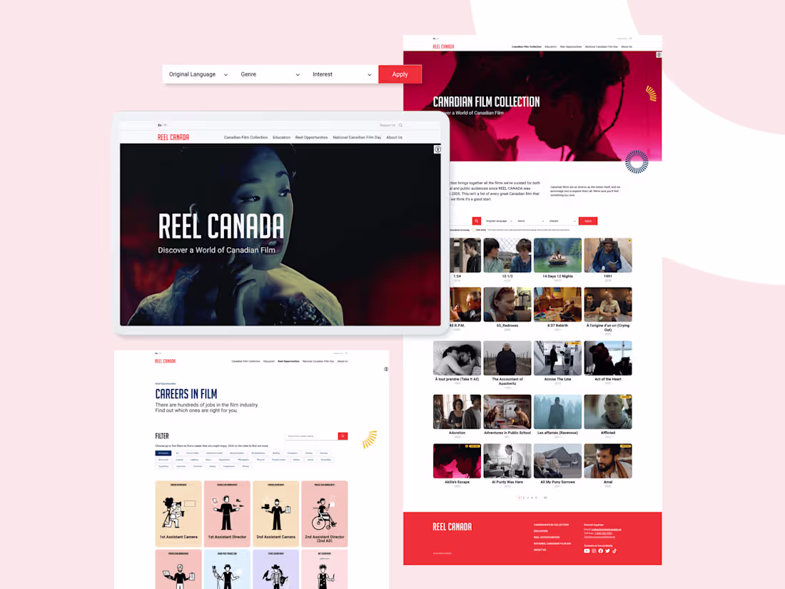 Cover image for Reel Canada Website