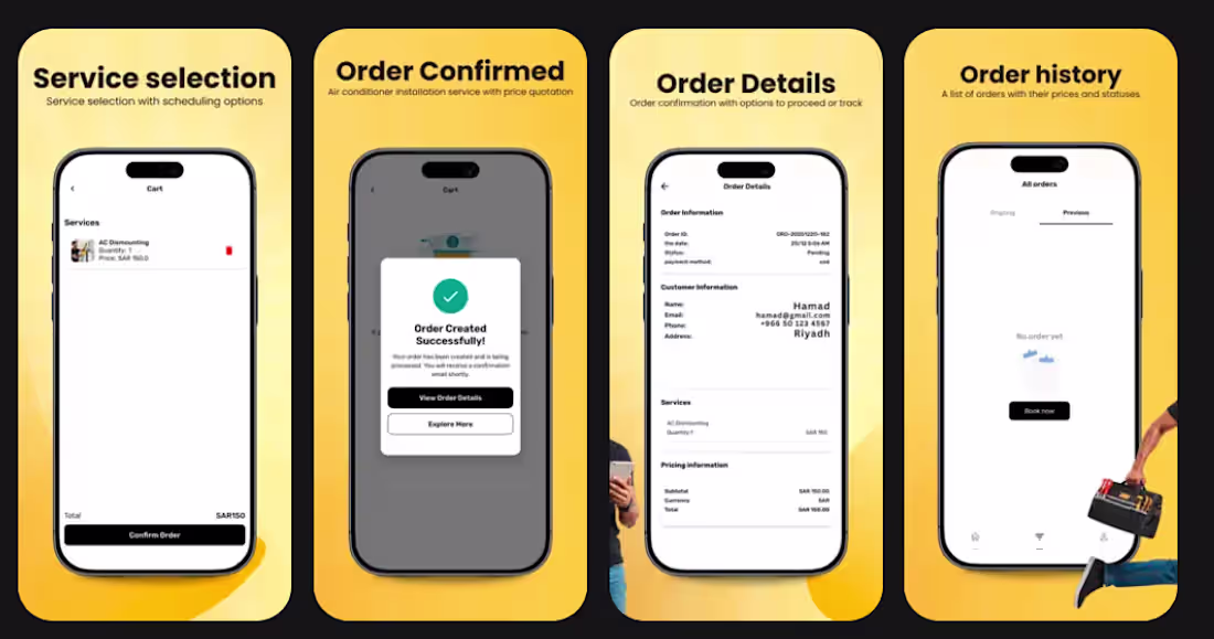 Cover image for Sariea is a platform that connects customers with skilled pr...