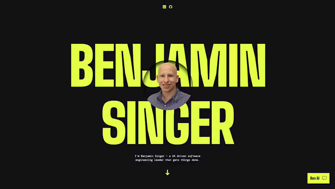 Cover image for Ben's Portfolio Website
