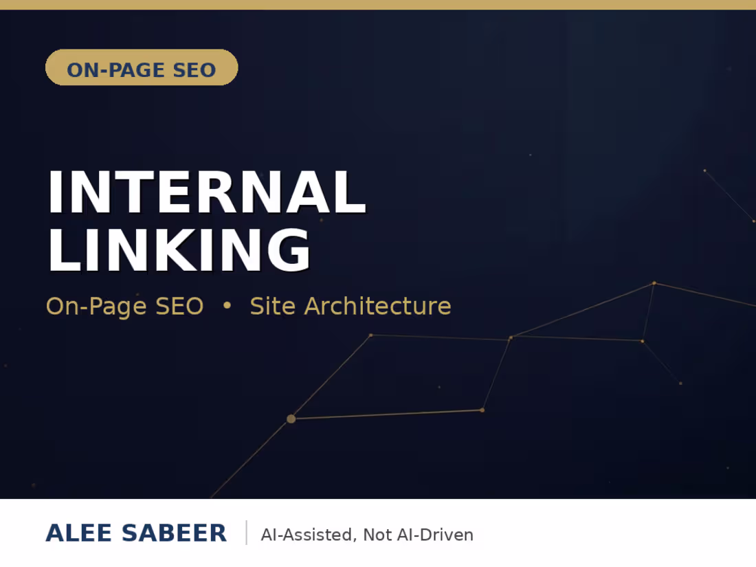 Cover image for Internal links for WordPress website On-Page SEO Expert
