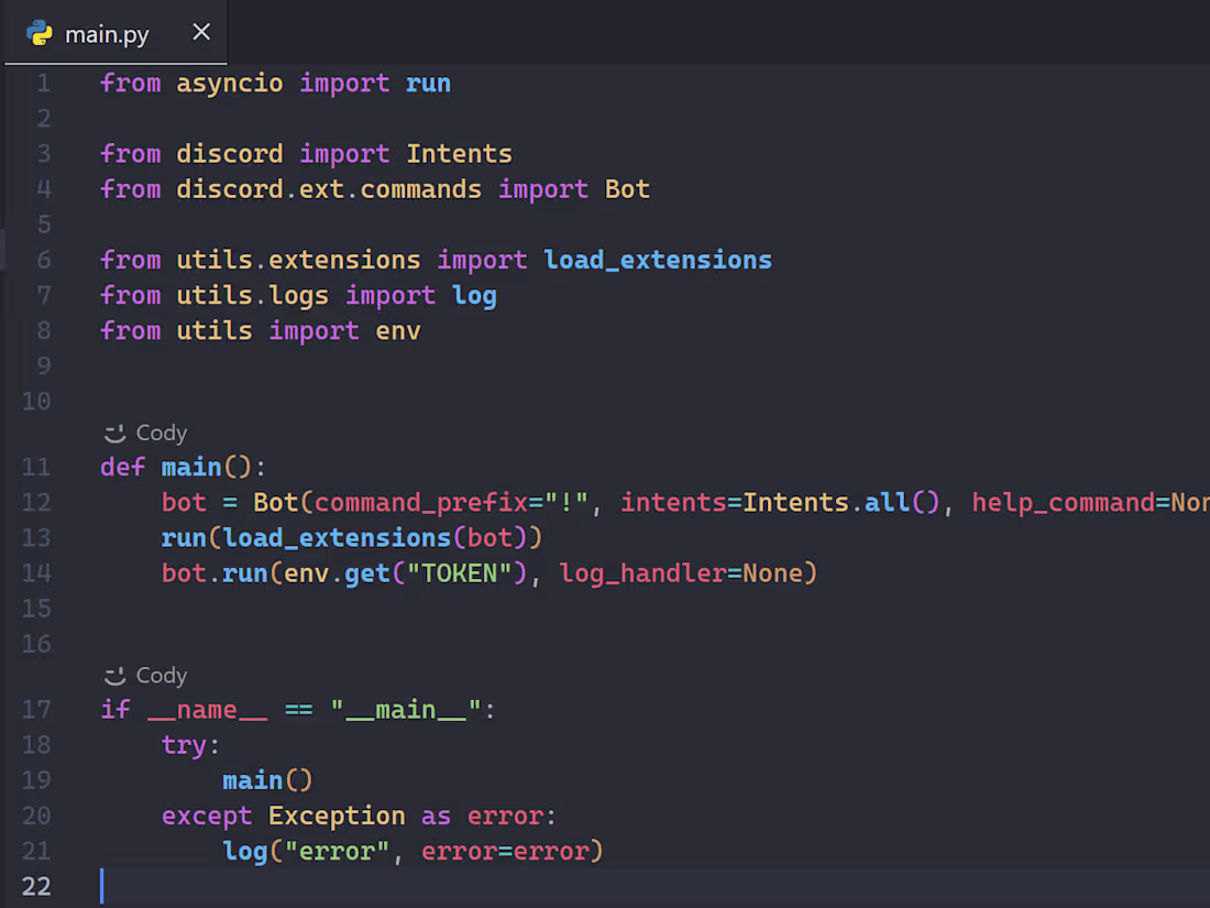 Cover image for Python Discord Bot Development
