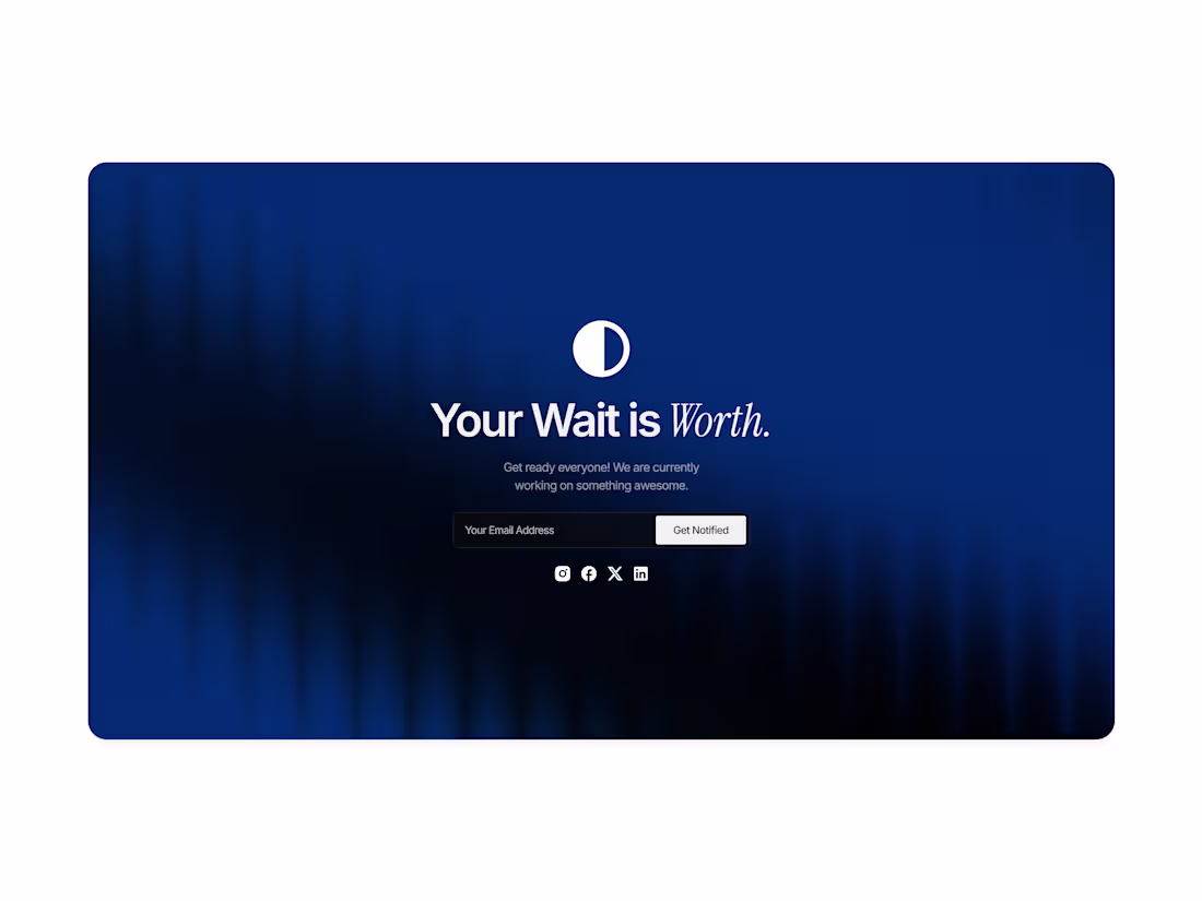 Cover image for waitlist hero section design