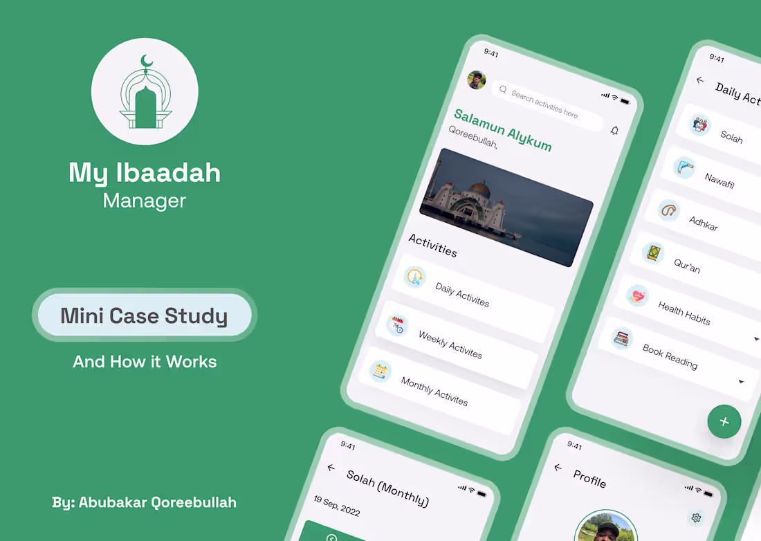 Cover image for Manager App (My Ibaadah)