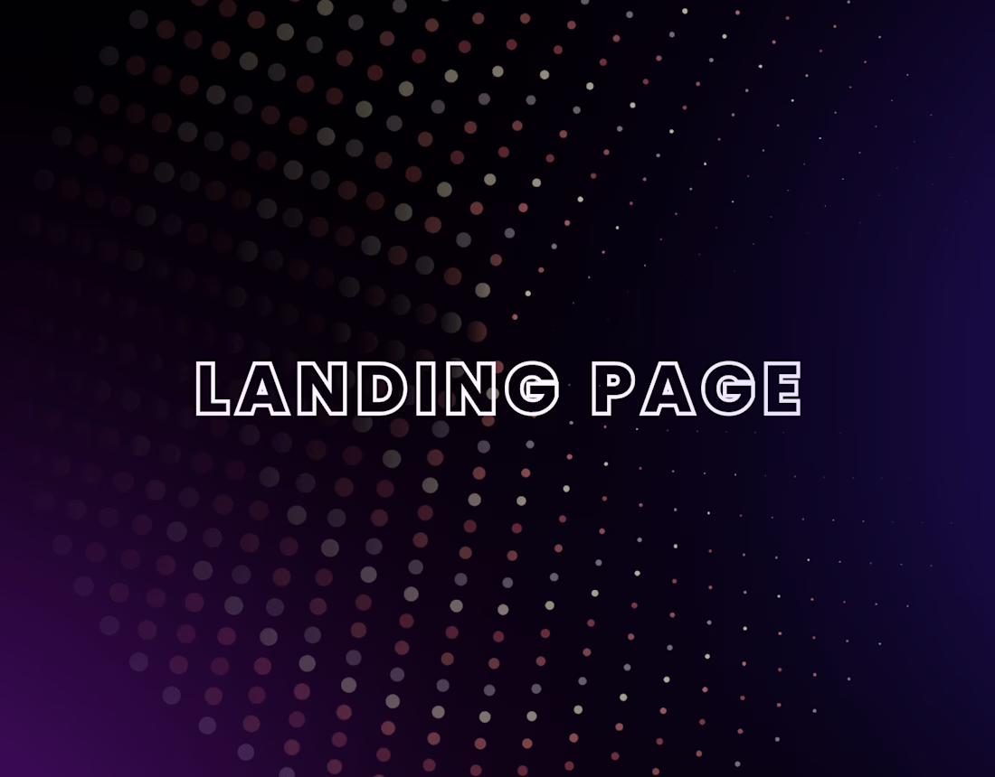 Cover image for Landing Page Design