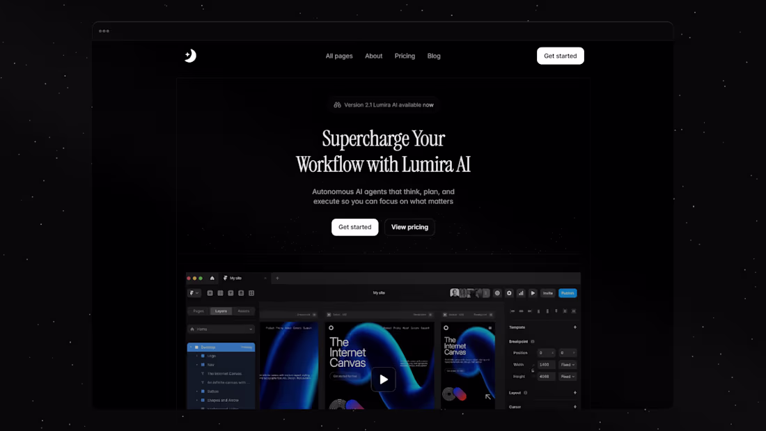 Cover image for Lumira — A premium Template for AI Startups