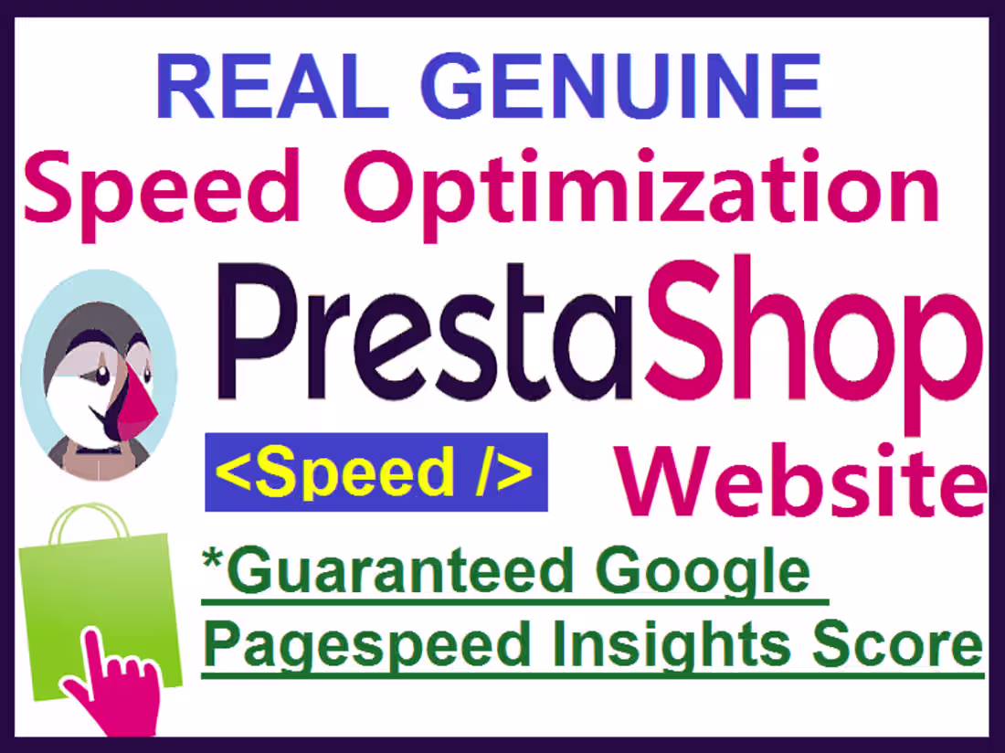 Cover image for Increase Genuine Speed of PrestaShop