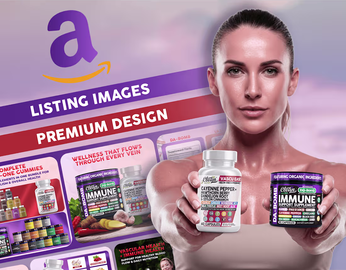 Cover image for Amazon Listing Images | Wellness Brand