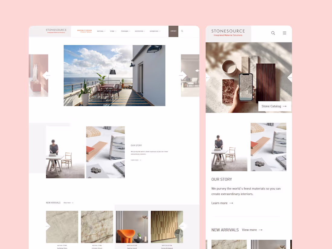 Cover image for Architectural Materials Website Design