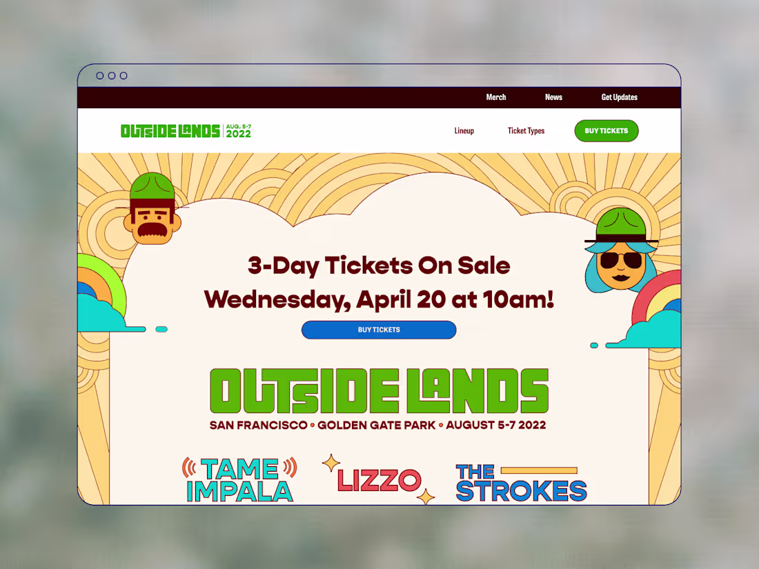 Cover image for Outside Lands - Website