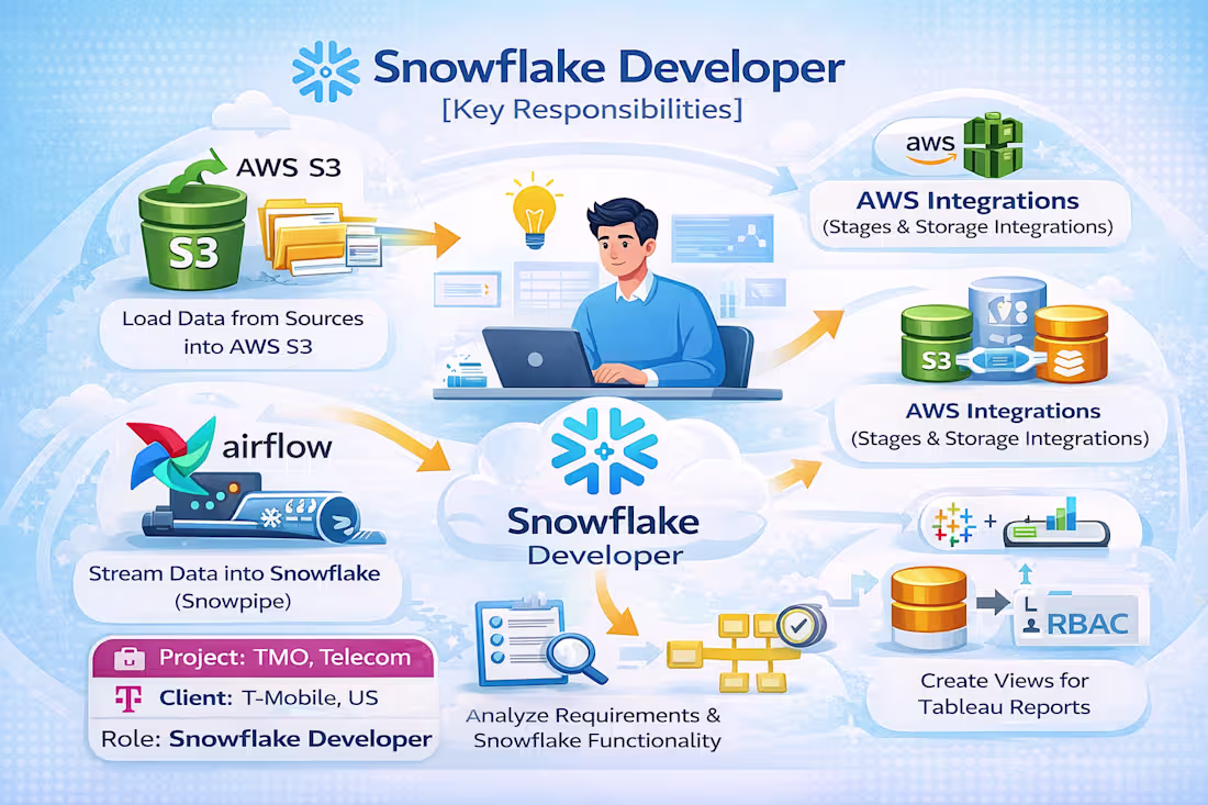 Cover image for Worked as a Snowflake developer