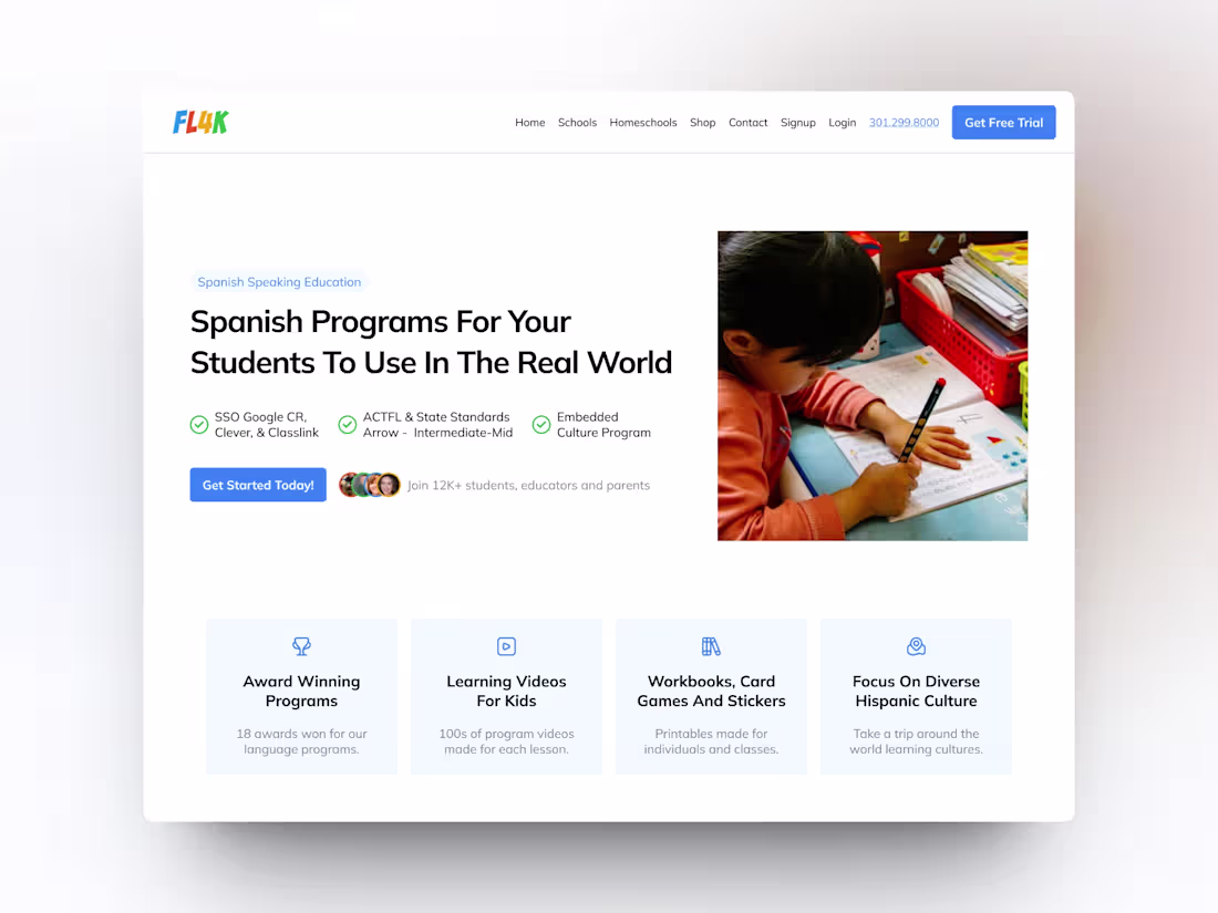Cover image for Language Learning Website