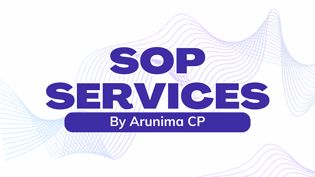 Cover image for SOP Writing 
