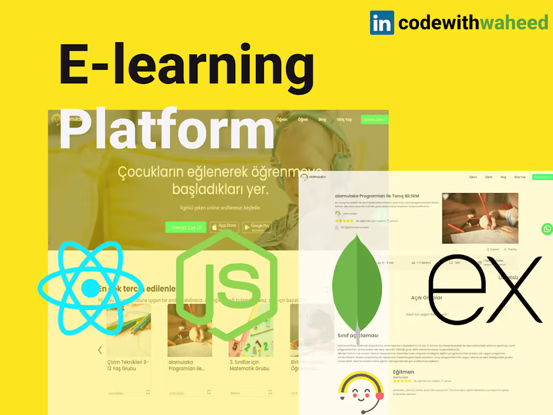 Cover image for Online Learning Platform - MERN stack