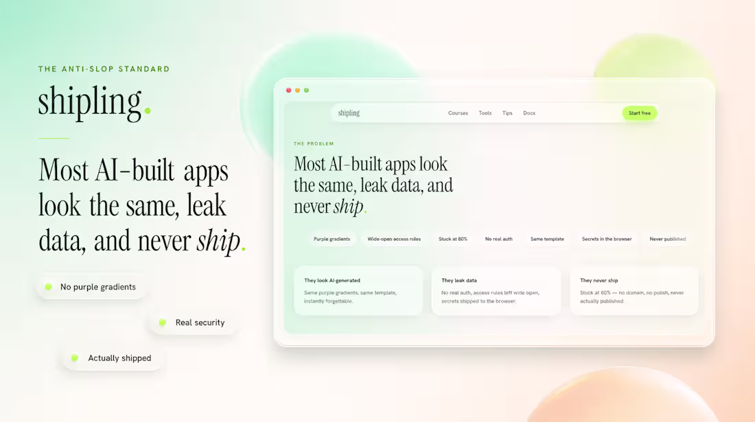 Cover image for Shipling is a learning platform