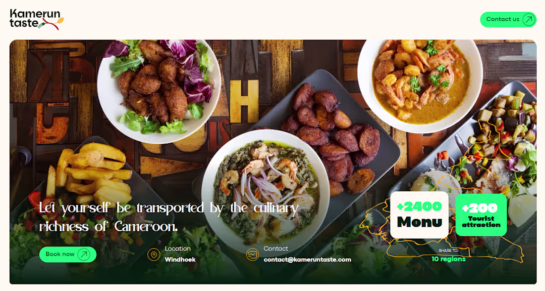 Cover image for Kamerun Taste Landing Page
