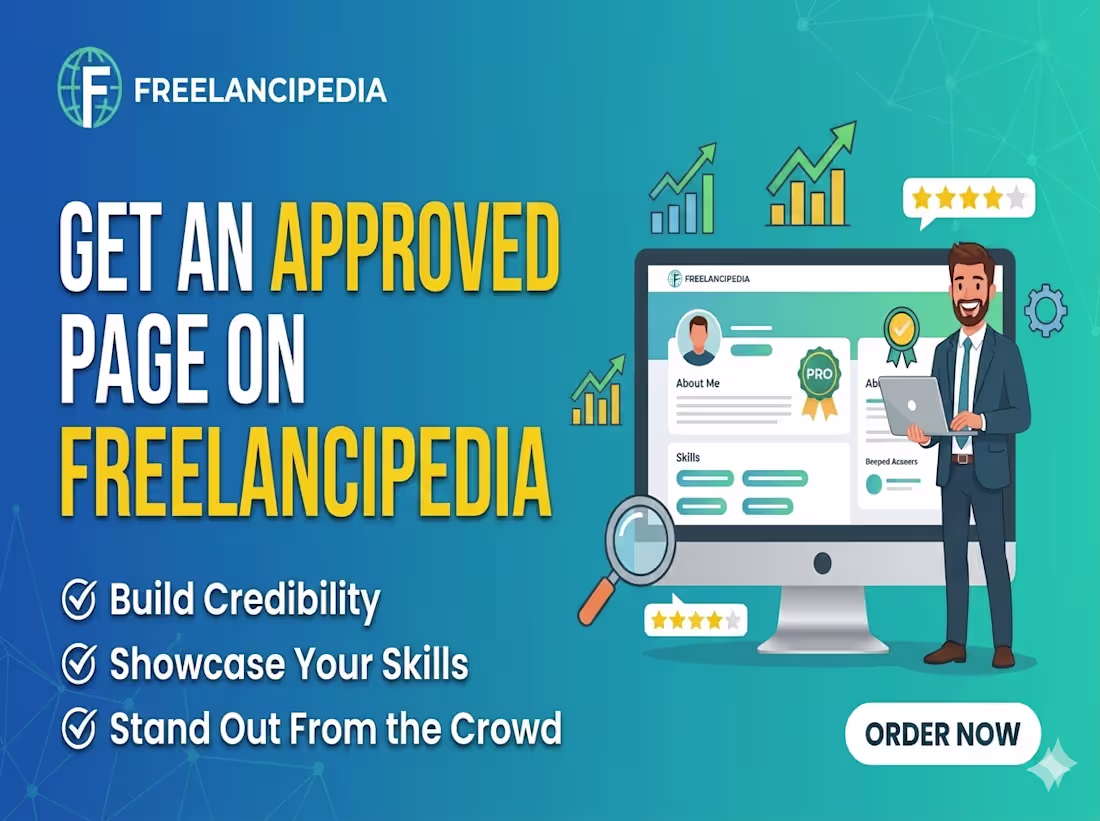 Cover image for Get an approved page from Freelancipedia