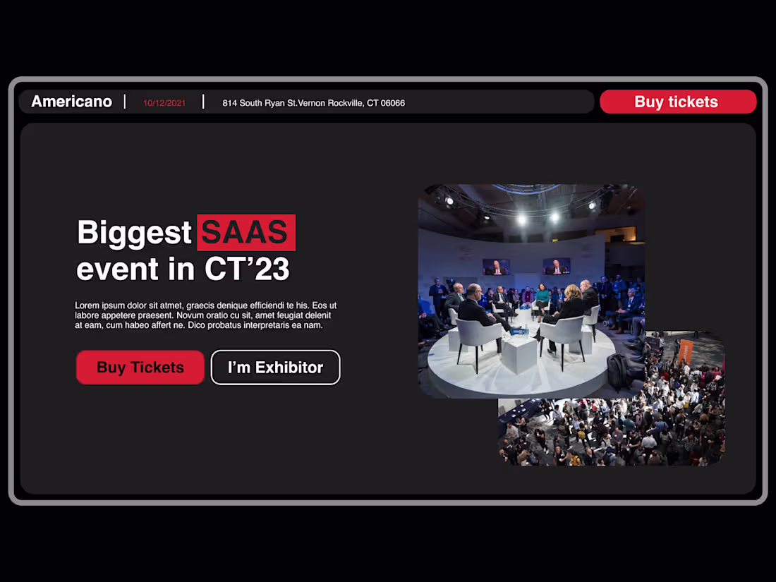 Cover image for Landing Page Design for SAAS Companies Event