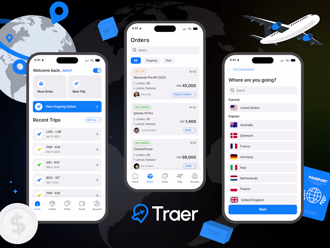 Cover image for Designed TRAER, a mobile app