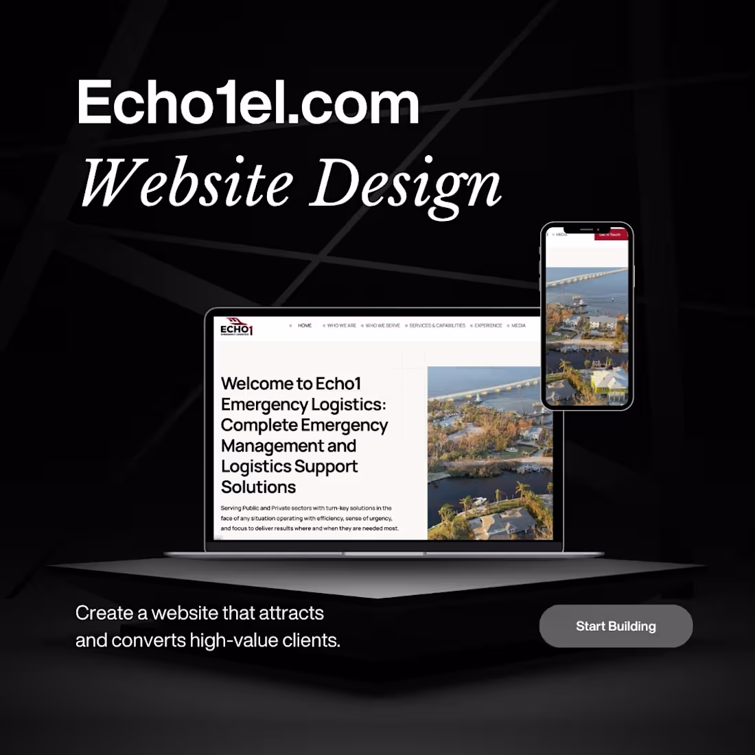 Cover image for echo1el website redesign