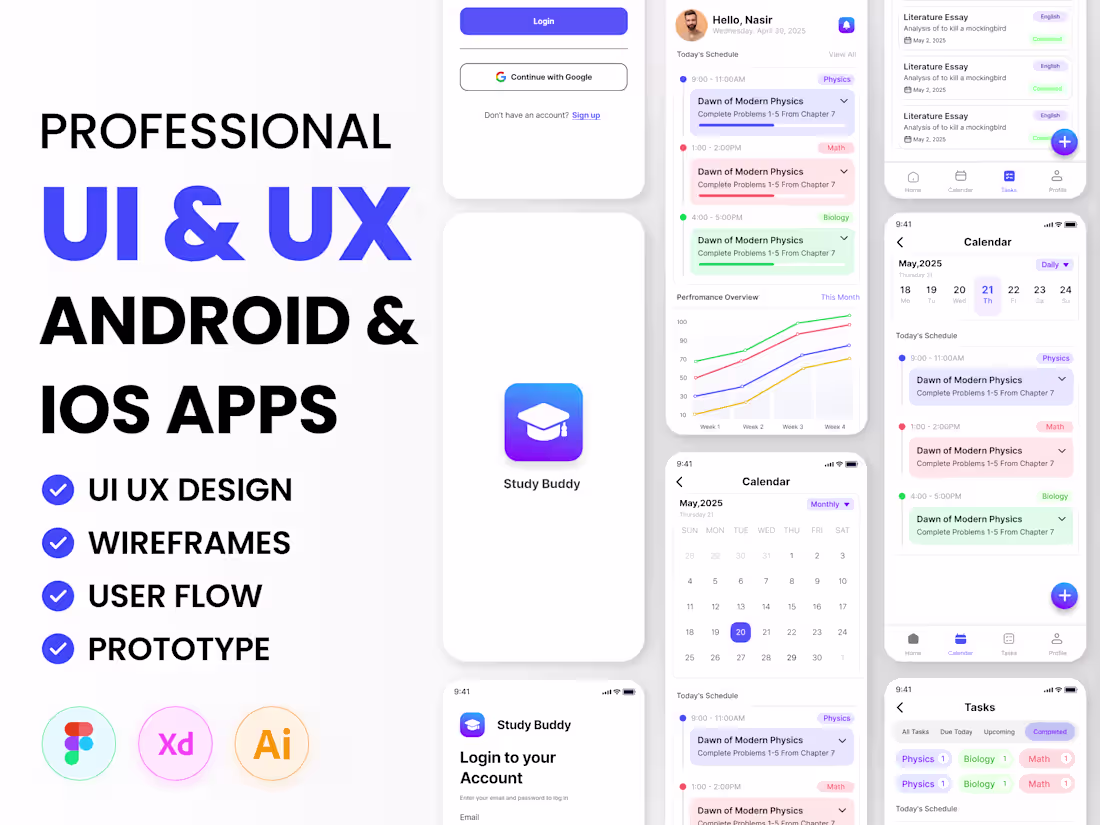 Cover image for UI/UX Design for Mobile Apps, Websites & SaaS Products