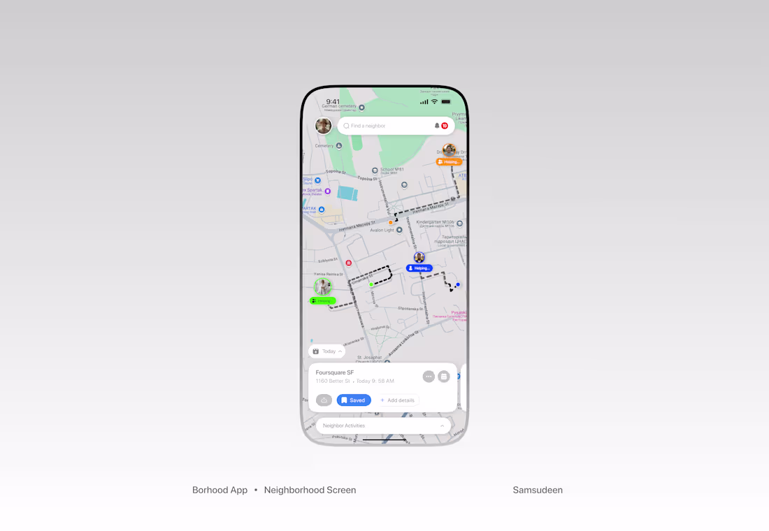 Cover image for Neighborhood Screen is the virtual