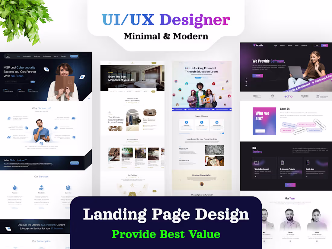 Cover image for Landing Page Design and Redesign