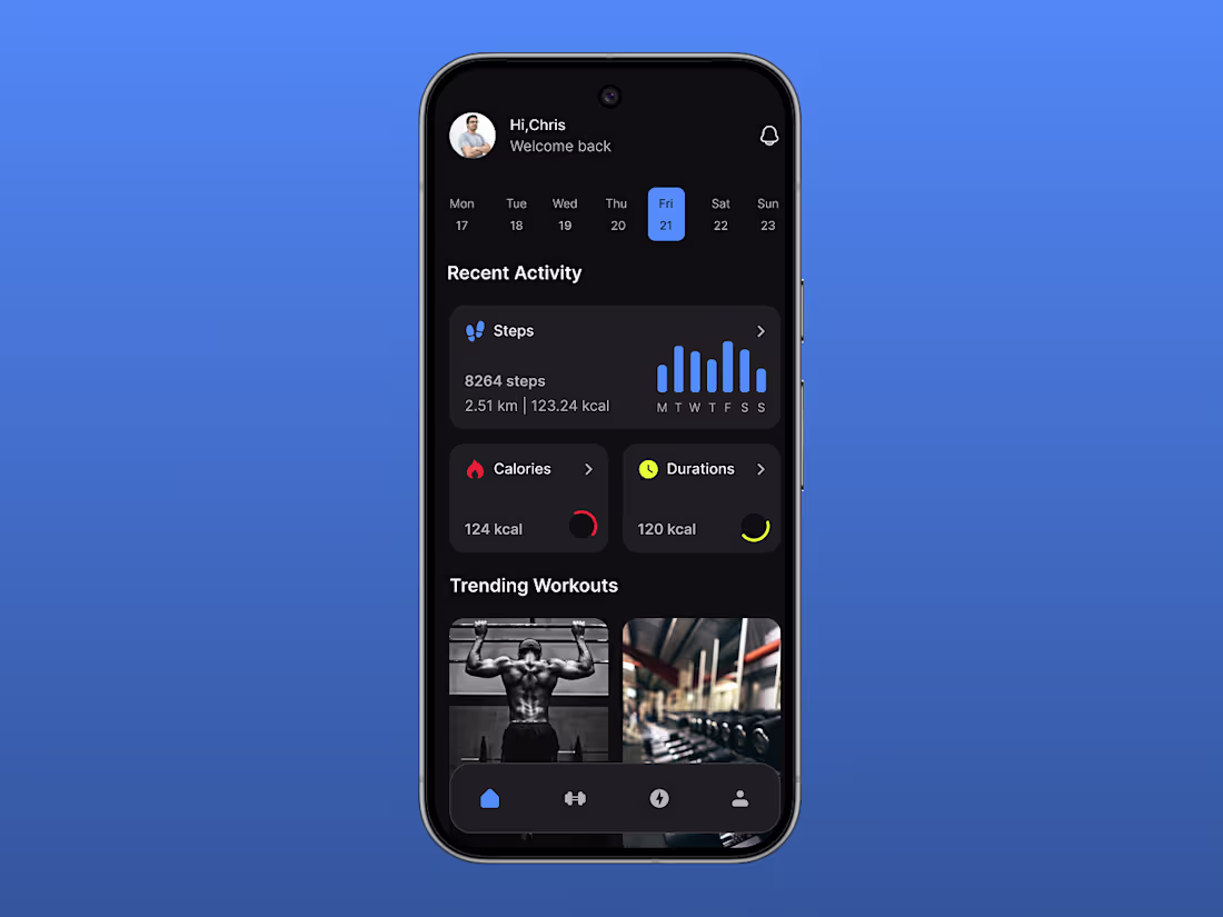 Cover image for Workout mobile App - Mobile UX/UI Design