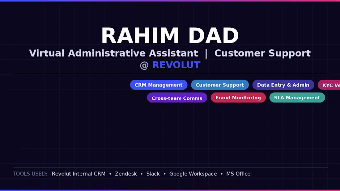 Cover image for Strategic Customer Success & FinTech Operations (Revolut)