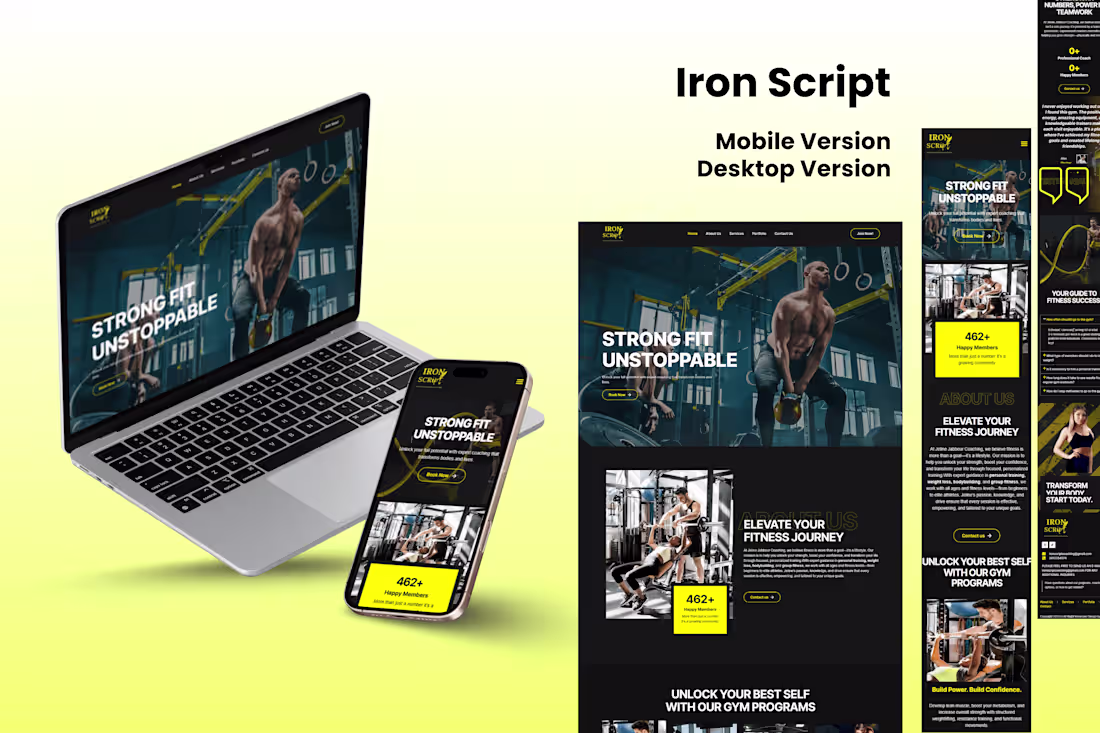 Cover image for WordPress Fitness & Gym Website