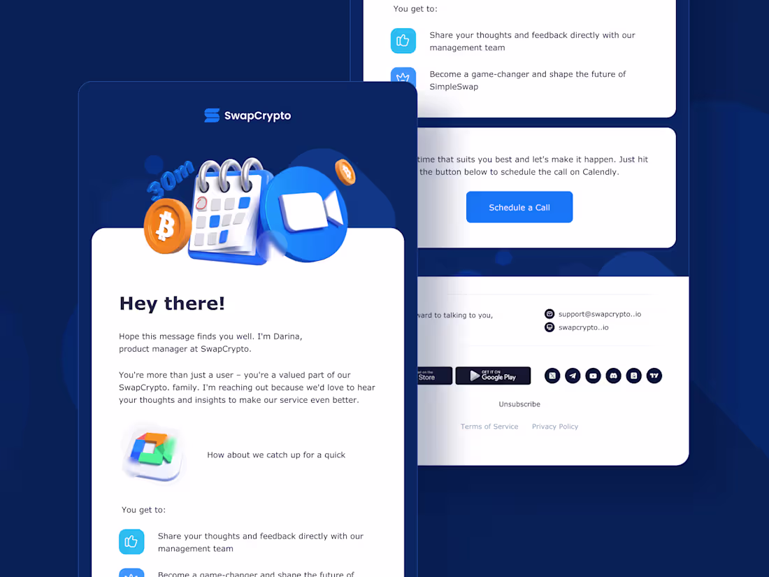 Cover image for SwapCrypto Email Design