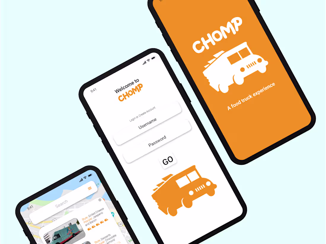 Cover image for CHOMP Foodtruck Finder App