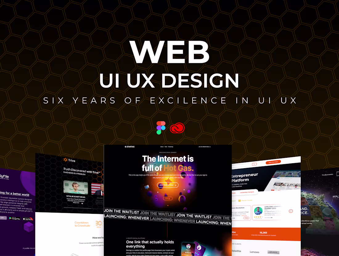 Cover image for WEBSITES UI/UX Design