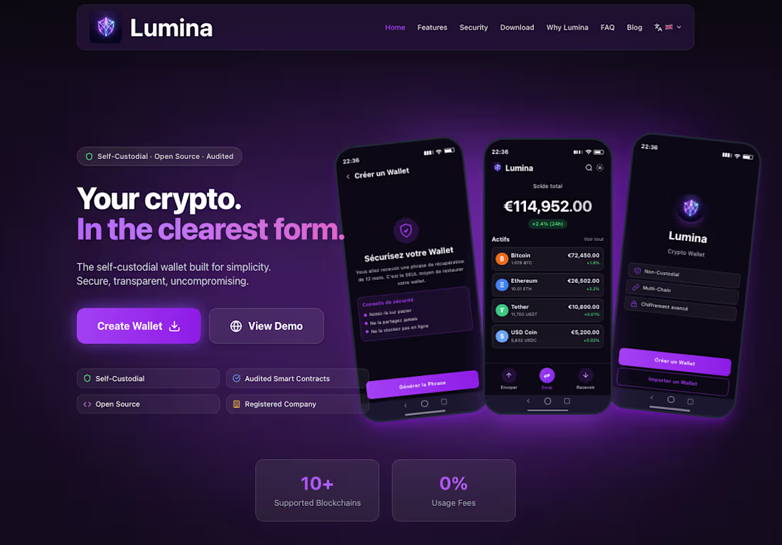 Cover image for Worked on Lumina Wallet, a