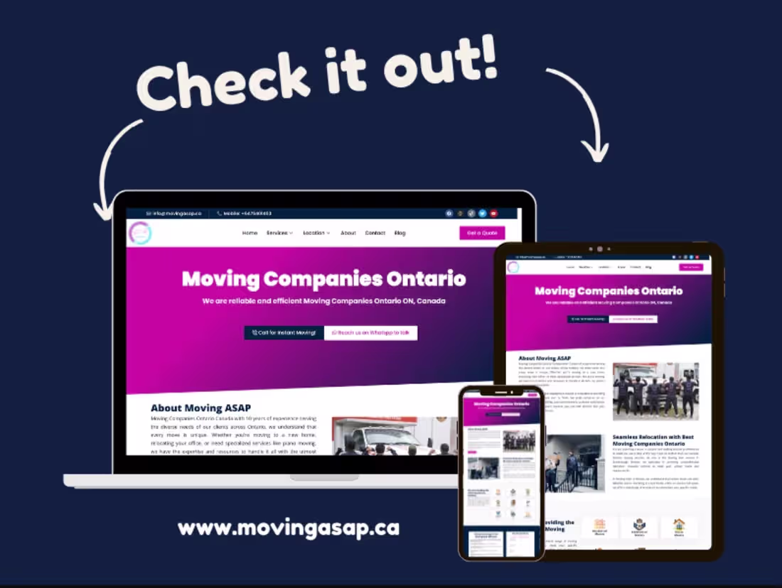 Cover image for Moving ASAP – Fast, Reliable,