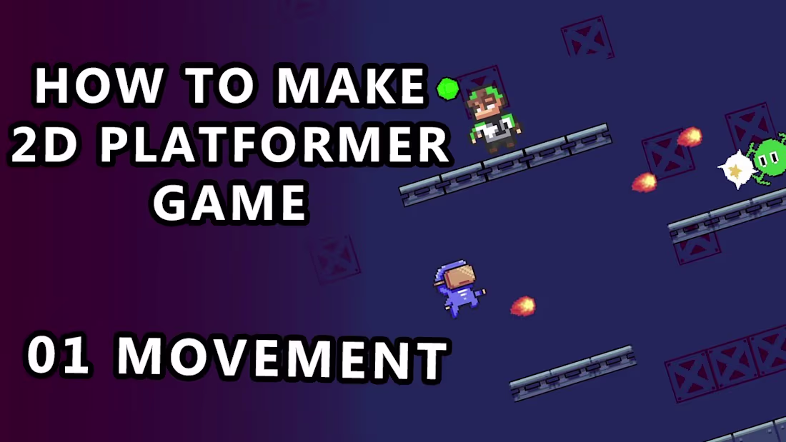 Cover image for How to make 2D Platformer Game - 01 Movement - Unity Tutorial (…