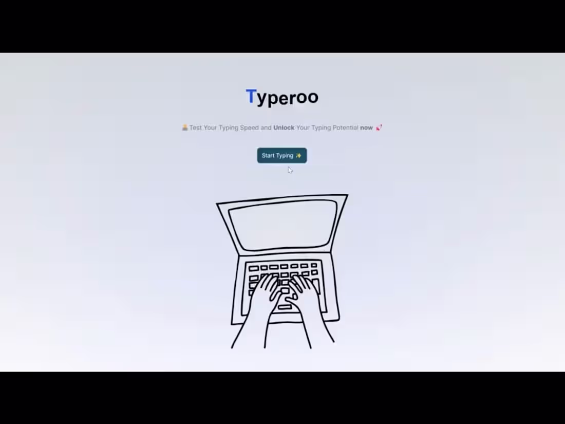 Cover image for Typeroo - A typing test application