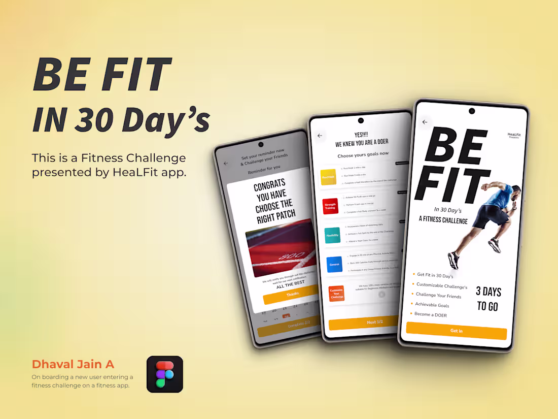 Cover image for Designing a Product for a Fitness app in 24 hour challenge