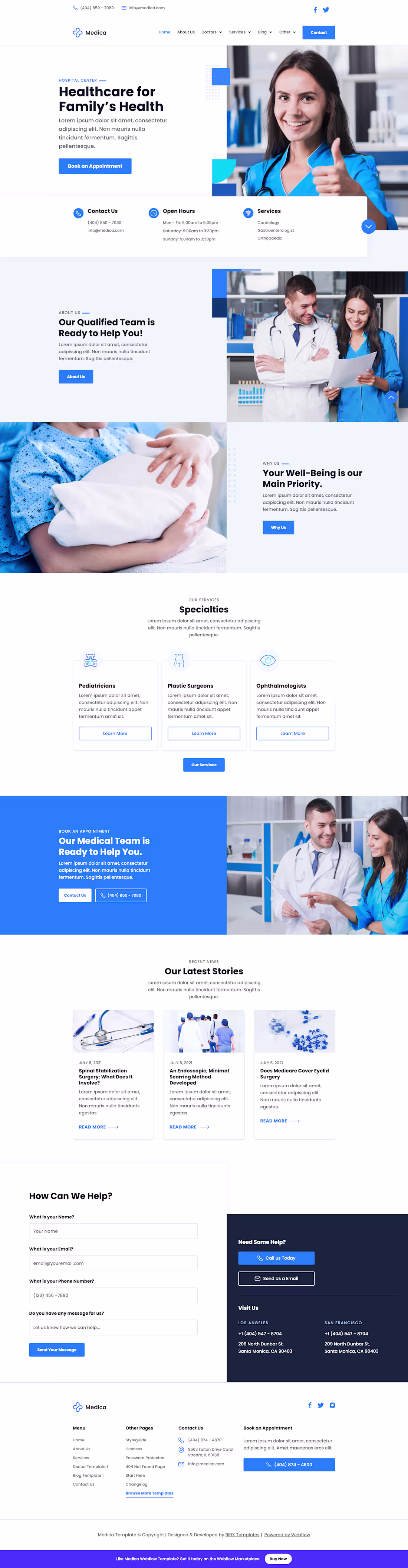 Cover image for Hospital Website