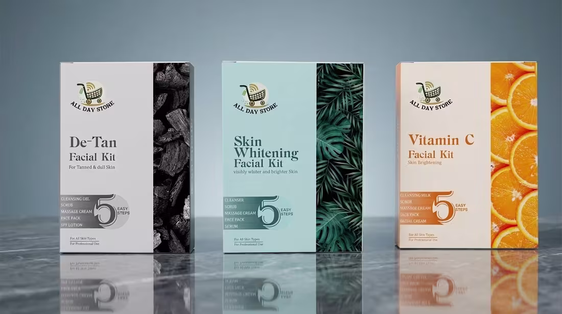 Cover image for Facial Kit Packaging Design |