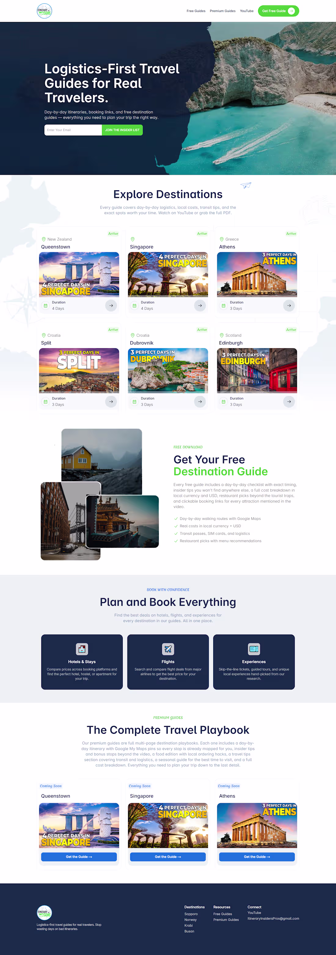 Cover image for Itinerary Insiders – Travel Website