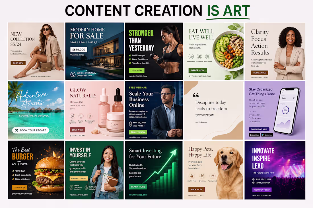 Cover image for Social Posts & Banners